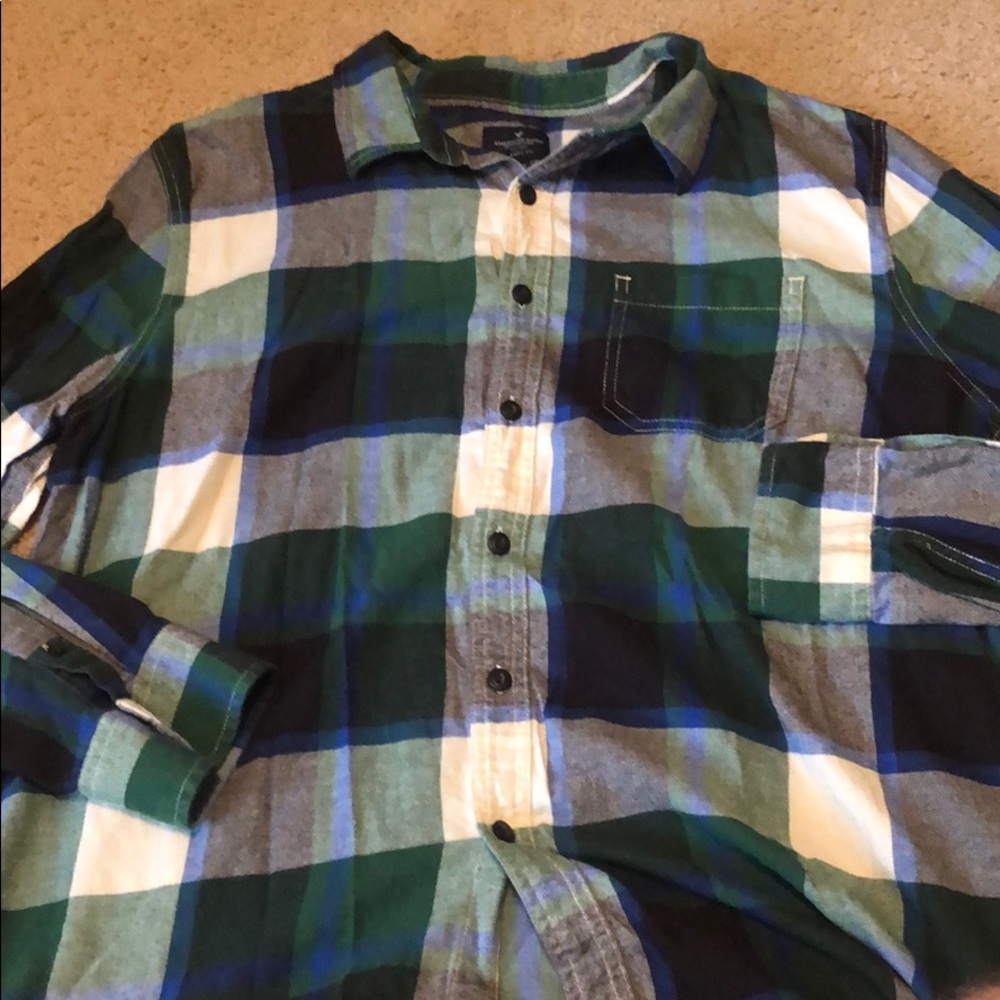 3 American eagle xl flannels